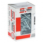 Саморез универсальный Tech-KREP 3,0х12 оцинкованный потайная головка [коробка 500шт]