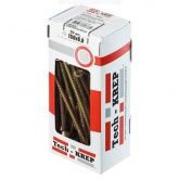 Саморез универсальный Tech-KREP 6,0х150 желтый цинк потайная головка [коробка 50шт]