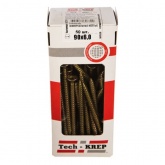 Саморез универсальный Tech-KREP 6,0х90 желтый цинк потайная головка [коробка 50шт]