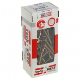 Саморез универсальный Tech-KREP 6,0х60 желтый цинк потайная головка [коробка 100шт]