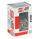 Саморез универсальный Tech-KREP 4,0х20 желтый цинк потайная головка [коробка 200шт]