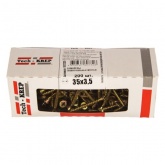 Саморез универсальный Tech-KREP 3,5х35 желтый цинк потайная головка [коробка 200шт]