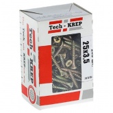 Саморез универсальный Tech-KREP 3,5х25 желтый цинк потайная головка [коробка 200шт]