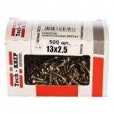 Саморез универсальный Tech-KREP 2,5х13 желтый цинк потайная головка [коробка 500шт]