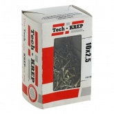 Саморез универсальный Tech-KREP 2,5х10 желтый цинк потайная головка [коробка 500шт]