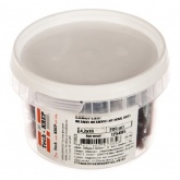 Саморез по металлу Tech-KREP СММ 4,2х16 со сверлом с прессшайбой темно-красный [ведро 200шт]