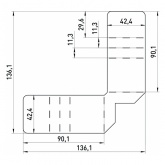Подвесное крепление ЭРА SPL-FIX4 для потолков Грильято серии SPL-540 (упаковка 4шт)