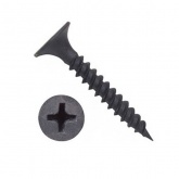 Саморез гипсокартон/металл СГМ 3.5х55 черные с частой резьбой (упаковка 4000шт)