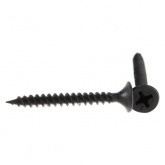 Саморез гипсокартон-металл Tech-KREP СГМ 3.5х32 черные с частой резьбой [ведро 1000шт]