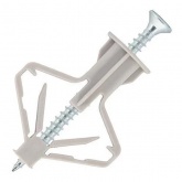 Дюбель Tech-KREP Бабочка 10х50 для гипсокртона с шурупом пластик [пакет 40шт]