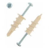 Дюбель для гипсокартона Партнер 8х35 DRIVA PNA нейлоновые с шурупом [упак.50шт]