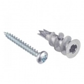 Дюбель для гипсокартона Sormat 5х15 DRIVA KLA M металлические с шурупом [упак.100шт]