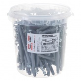 Дюбель-гвоздь Tech-KREP 6х80 SM-G грибовидный бортик полипропилен [ведро 100шт]