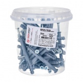 Дюбель-гвоздь Tech-KREP 8х80 SM-L потайной бортик полипропилен [ведро 50шт]