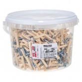 Дюбель-гвоздь 6х40 SMX-L потайной бортик нейлон [ведро 500шт] Tech-KREP