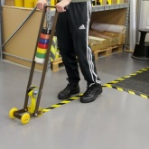 Лента клейкая Сила STHW-2548YB Разметочная 25м x 48мм x 0.15мм жёлто-черная