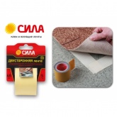 Лента клеящая СИЛА Двусторонняя на ТК основе 48мм х 5м TDC72-05