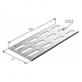 Соединительная планка Ostec универсальная для лотка высотой 100мм (1,5мм)