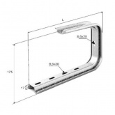 С-подвес потолочный усиленный 200мм OSTEC