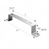 Скоба для настенного крепления 100мм OSTEC