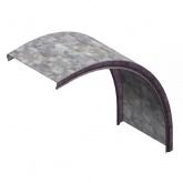 Крышка угла Ostec внутреннего плавного 90 град. к лотку 200мм