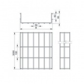 Лоток проволочный Ostec 100х85х3000
