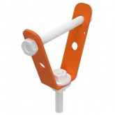 Крепление Промрукав к профнастилу М8