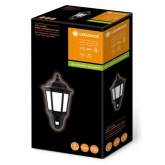 Светильник с датчиком движения уличный Ledvance ECOClass SemiLantern max 40W E27 S BK IP44