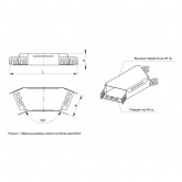 Поворот 45° ИЭК плоский с крышкой для кабельных лотков 100х150 мм