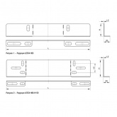 Лоток лестничный ИЭК LESTA 80х600х3000 толщина лонжерона 1,2 мм