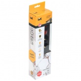 Сетевой фильтр ИЭК СФ-05К 5х2P+PE 16А выключатель с индикатором 5метров 3х1мм2 черный