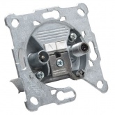 Розетка Hirschmann TV-SAT проходная, 2 выхода (проход: ТV-1,0-1,2 дБ, SAT-1,6-2,4 дБ; выход: TV-8,0-