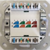 Компьютерная розетка Donel RJ45 6 кат. 1-я UAE-Cat.6/ClassE-8 Up 0 mK