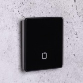 Сенсорный радиовыключатель 1-клавишный HiTE PRO беспроводной передатчик 1 канал прямой черный 707520