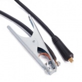 Сварочный кабель Rexant с клеммой заземления, 25мм2, 300А, вилка СКР 10-25, 3м,