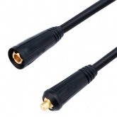 Удлинитель сварочного кабеля Rexant, штекер-гнездо, вилка СКР 10-25, 16мм2, 3м,