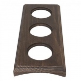 Рамка 3-я под диаметр бревна 280мм скрытый монтаж Bironi Шедель, дерево Винтаж квадрат