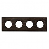 Рамка 4-я под диаметр бревна 240мм скрытый монтаж Bironi Шедель, дерево Винтаж квадрат