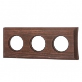 Рамка 3-я под диаметр бревна 240мм скрытый монтаж Bironi Шедель, дерево Винтаж квадрат