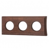 Рамка 3-я под диаметр бревна 220мм скрытый монтаж Bironi Шедель, дерево Винтаж квадрат