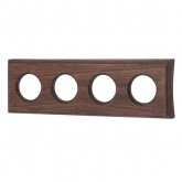 Рамка 4-я под диаметр бревна 200мм скрытый монтаж Bironi Шедель, дерево Винтаж квадрат