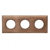 Рамка 3-я под диаметр бревна 200мм скрытый монтаж Bironi Шедель, дерево Винтаж квадрат