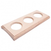 Рамка 3-я под диаметр бревна 280мм скрытый монтаж Bironi Шедель, дерево Натурель квадрат