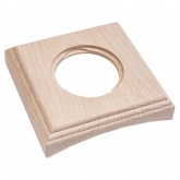 Рамка 1-я под диаметр бревна 280мм скрытый монтаж Bironi Шедель, дерево Натурель квадрат