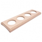 Рамка 4-я под диаметр бревна 260мм скрытый монтаж Bironi Шедель, дерево Натурель квадрат