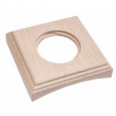 Рамка 1-я под диаметр бревна 200мм скрытый монтаж Bironi Шедель, дерево Натурель квадрат