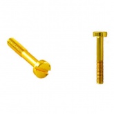 Винт №3 (распределительная коробка, ТВ розетка) Bironi Лизетта/Шедель золото (10 шт)