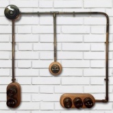 Угол соединительный 90 град для трубы декоративной ПВХ диаметр 16 мм серебряный век [упак. 5шт]