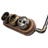 Угол соединительный 90 град Bironi для трубы декоративной ПВХ диаметр 16 мм бронза [упак. 5шт]