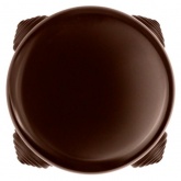 Накладная коробка распределительная D90х45мм (4 ввода) Bironi Ришелье пластик коричневый